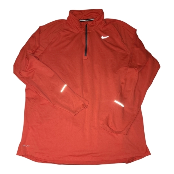Nike* Element* Dri Fit* 1/2 Zip Top* Running* Red* Sz XL - Picture 2 of 9